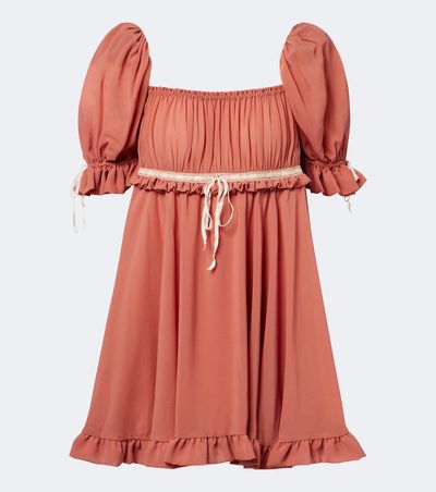 Chloe Chloé Ruffled silk georgette minidress