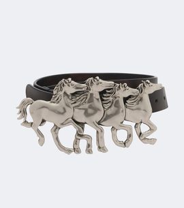 Chloe Chloé Running Horses leather belt