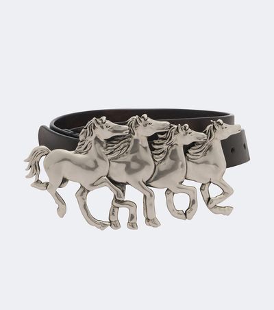 Chloe Chloé Running Horses leather belt