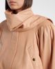 Chloe ChloÃ© Scarf-detail cropped leather jacket - 3