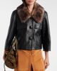 Chloe Chloé Shearling-trimmed leather jacket - 2