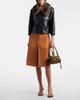 Chloe Chloé Shearling-trimmed leather jacket - 7