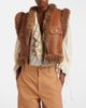 Chloe Chloé Shearling-trimmed leather vest - 2