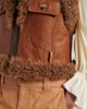 Chloe Chloé Shearling-trimmed leather vest - 5