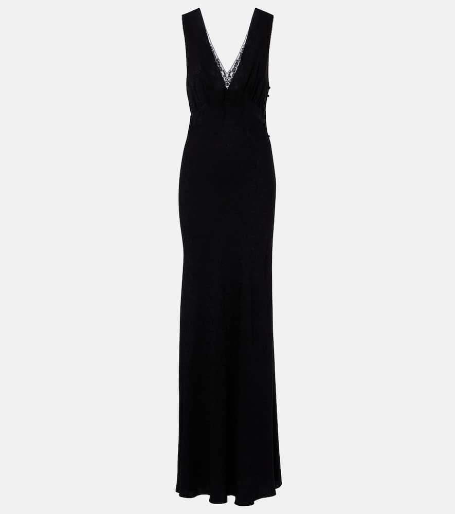 Chloe ChloÃ© Silk jacquard and lace gown