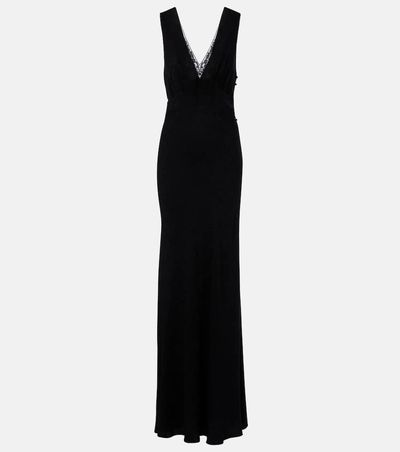 Chloe ChloÃ© Silk jacquard and lace gown