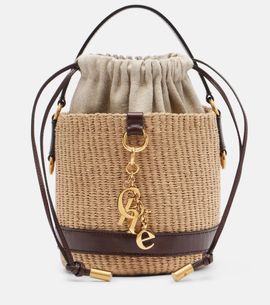 Chloe Chloé Small leather-trimmed basket bag