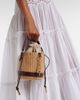 Chloe Chloé Small leather-trimmed basket bag - 6