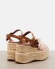 Chloe Chloé Striped canvas espadrille wedge sandals - 3