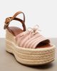 Chloe Chloé Striped canvas espadrille wedge sandals - 6