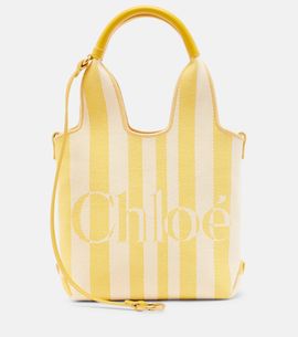 Chloe ChloÃ© Stripy Small jacquard tote bag