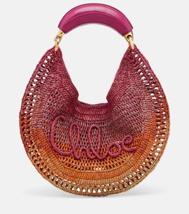 Chloe Chloé Summer Banana Medium raffia shoulder bag
