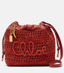Chloe ChloÃ© Summer Banana Mini raffia shoulder bag