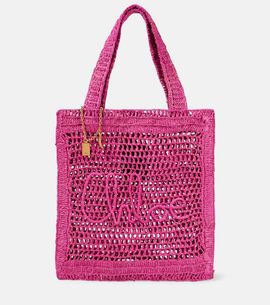 Chloe Chloé Summer Banana raffia-effect tote bag