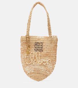 Chloe Chloé Summer Banana Small raffia tote bag