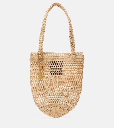 Chloe Chloé Summer Banana Small raffia tote bag
