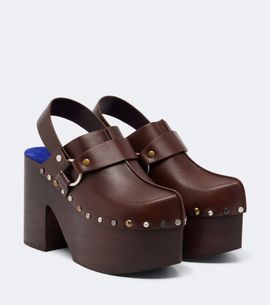 Chloe Chloé Talis leather platform clogs