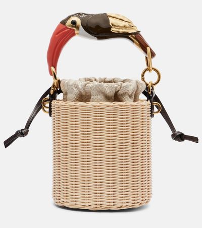 Chloe ChloÃ© Tropicus wicker bucket bag
