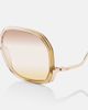 Chloe Chloé Wavy square sunglasses - 2