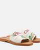 Chloe ChloÃ© Woody embroidered linen slides - 1