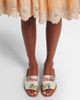 Chloe ChloÃ© Woody embroidered linen slides - 2