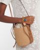 Chloe Chloé Woody Small raffia bucket bag - 7
