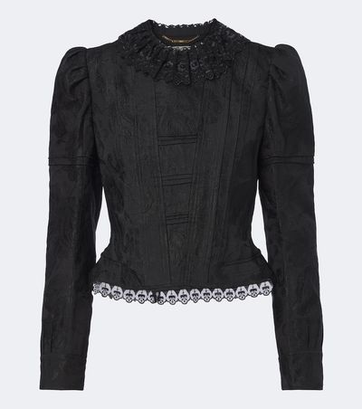Chloe Chloé Wool and silk-blend jacquard lace jacket