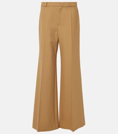 Chloe ChloÃ© Wool grain de poudre flared pants