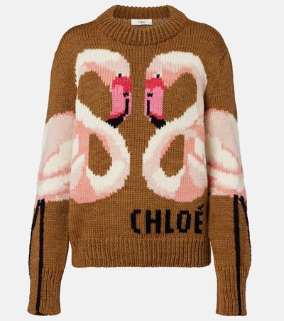Chloe ChloÃ© Wool jacquard sweater