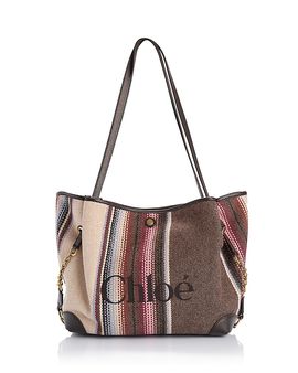 Chloe Chloe Clover Medium Striped Tapestry Tote