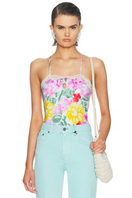 Chloe Chloe Floral Bodysuit Top