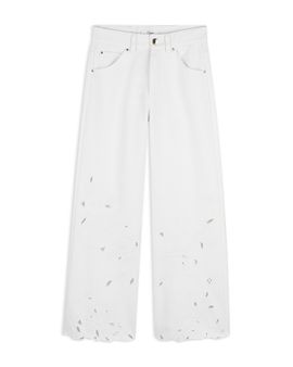 Chloe Chloe Girls' Embroidered Floral Bootcut Trousers