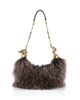 Chloe Chloe Horse Chain Shearling Shoulder Bag - 1