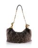 Chloe Chloe Horse Chain Shearling Shoulder Bag - 4