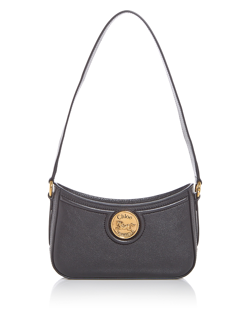 Chloe Chloe Horse Medal Mini Leather Shoulder Bag