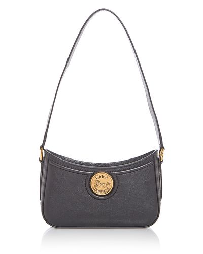 Chloe Chloe Horse Medal Mini Leather Shoulder Bag