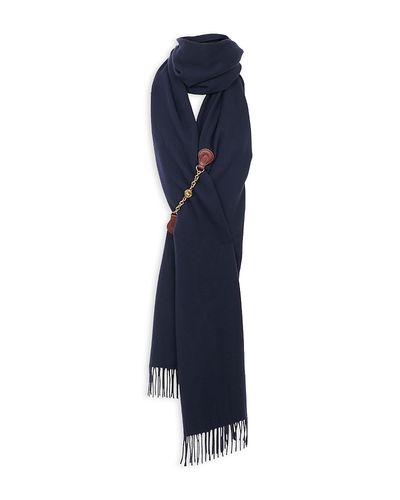Chloe Chloe Horse Medal Wool Scarf