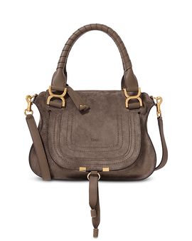 Chloe Chloe Marcie Small Suede Double Handbag