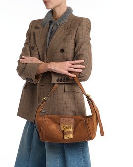 Chloe Chloe Paddington Shoulder Bag in Suede Calfskin
