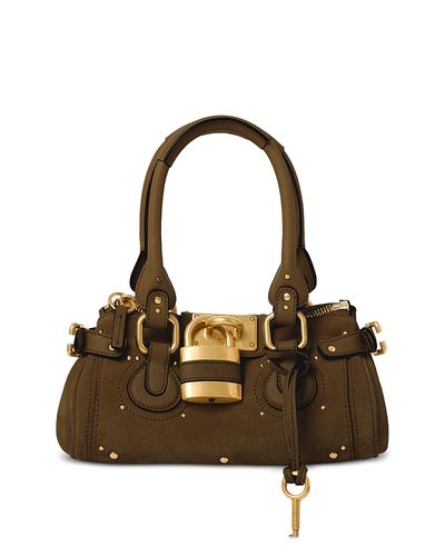Chloe Chloe Paddington Small Suede Shoulder Bag