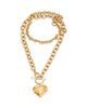 Chloe Chloe Pleated Heart Necklace, 33 - 2