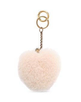 Chloe Chloe Symbols Heart Shearling Bag Charm