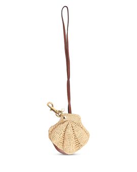 Chloe Chloe Symbols Raffia Shell Bag Charm