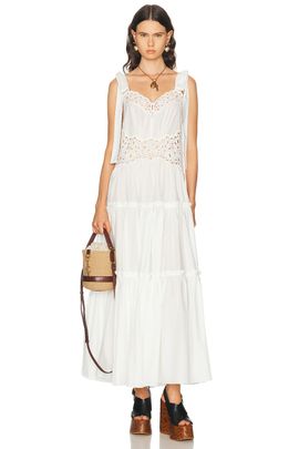 Chloe Chloe Tie Shoulder Maxi Dress