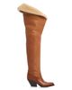 Chloe Chloe Women's Azelan Leather & Shearling Over the Knee Boots - 3