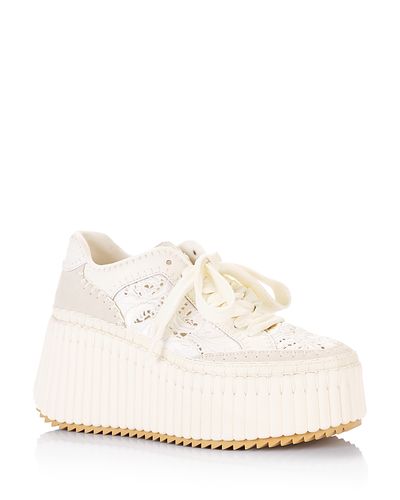 Chloe Chloe Women's Nama Embroidered Platform Sneakers