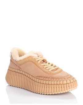 Chloe Chloe Women's Nama Shearling Platform Sneakers