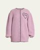 Chloe Embroidered Logo Rib Oversized Cardigan - 1