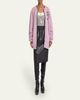 Chloe Embroidered Logo Rib Oversized Cardigan - 2