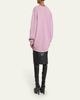 Chloe Embroidered Logo Rib Oversized Cardigan - 3